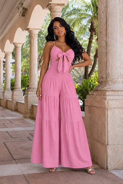 SMOKED SWEETHEART JUMPSUIT
