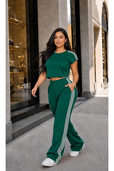 STRIPED PANTS SET
