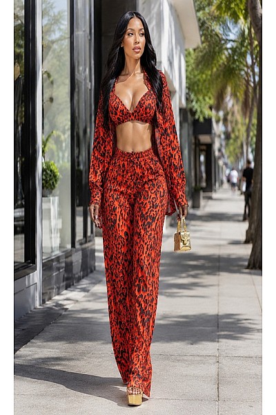 LEOPARD PRINT 3PCS SET