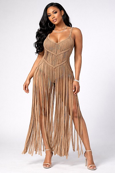 COVER UP FRINGE DRESS